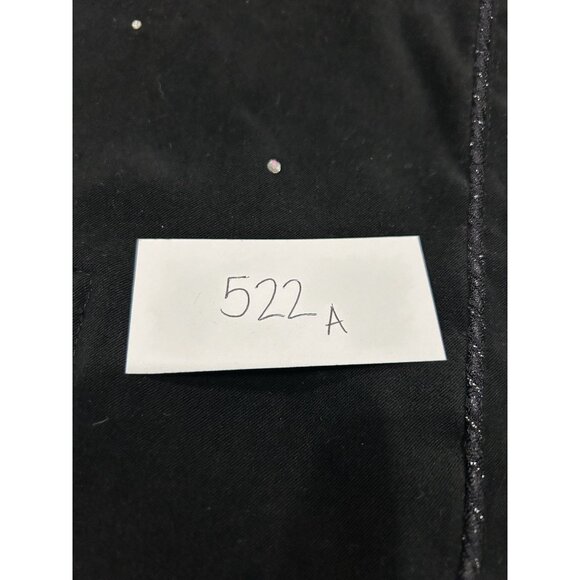 Vintage Nancy Bolen Black Rhinestone Zip Up Jacket Shimmering Trim Sz Large - Picture 9 of 9